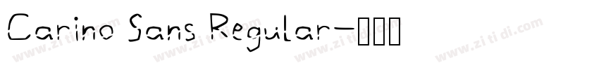 Carino Sans Regular字体转换